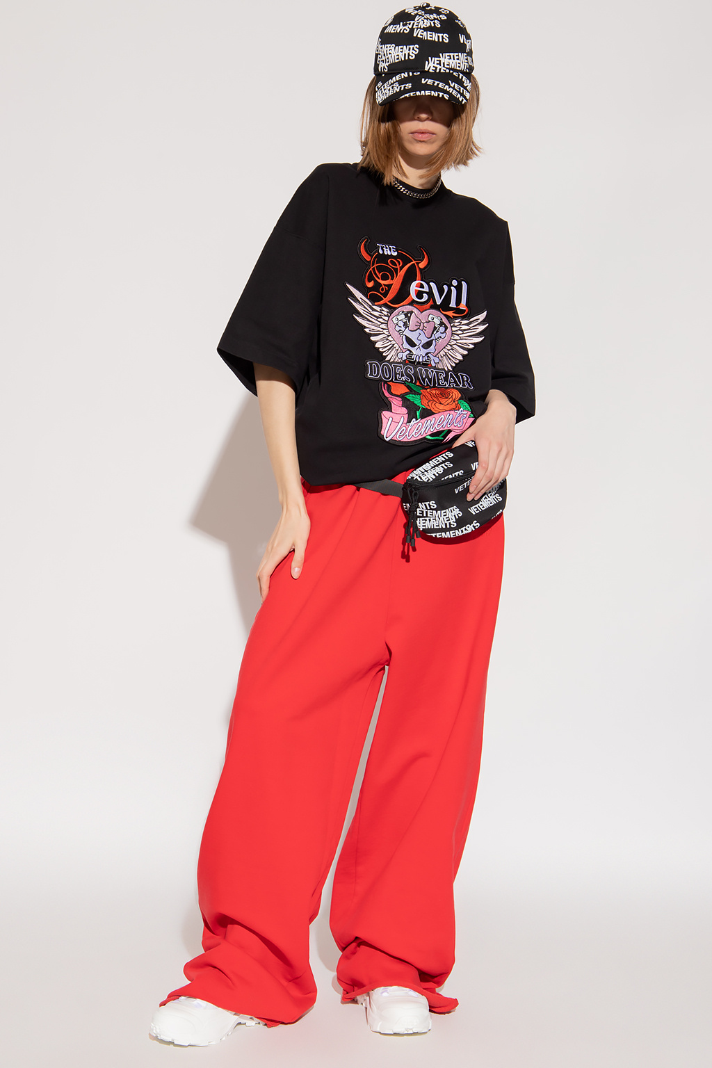 VETEMENTS 17AW Baseball Logo Pants-